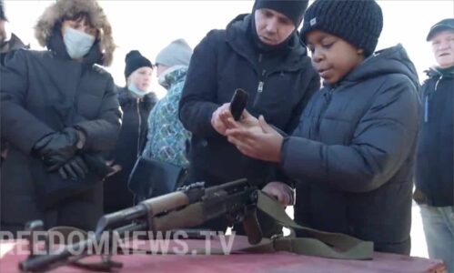 Video goes Viral of Kids, Adults in Kyiv Training to Prepare for an Invasion from Russia