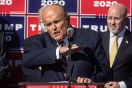 Rudy Giuliani triggers hosts from the Masked Singer
