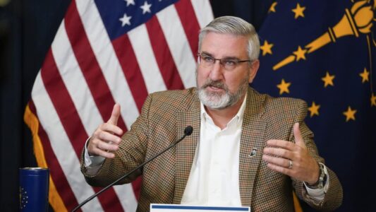 GOP Indiana governor vetoes transgender girls sports ban
