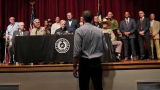 BETO EXPLODES: O’Rourke Crashes Texas Press Conference, Heckles Ted Cruz, Governor Abbott