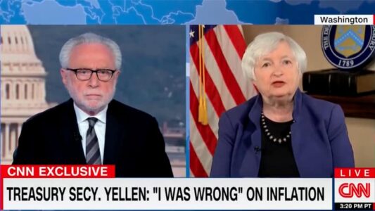 INFLATION NATION: Treasury Secretary Admits She Was ‘Wrong’ About High Prices
