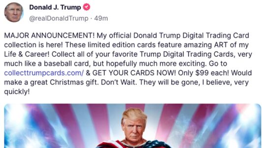 ‘MAJOR ANNOUNCEMENT’: Trump Releases ‘Trading Cards’ of His Life and Career