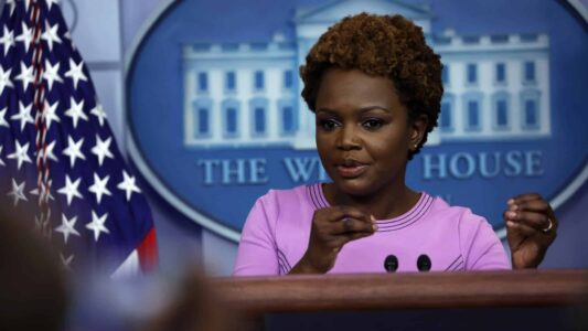 Karine Jean-Pierre Breaks from Democrats, Calls Biden WH ‘Broken’