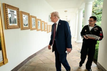 Savage Snub: Trump Boots Biden From White House Wall, Replaces Him With Autopen