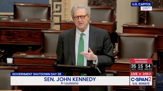 Sen. Kennedy Pushes ‘No Pay for Congress’ Bills Amid Ongoing Government Shutdown