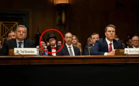 Anti-Capitalist, Trans Queer Activist Dressed as Monopoly Man Disrupts Senate Hearing