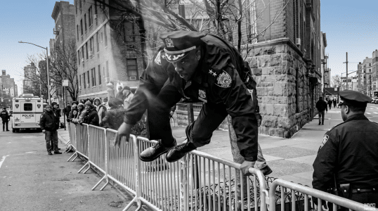 HERO: NYPD Chief Jumps Barricade, Tackles ISIS Terrorist Mid-Attack