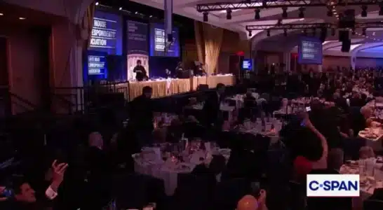 Viral dinner guest who stayed calm and kept eating during White House chaos breaks silence